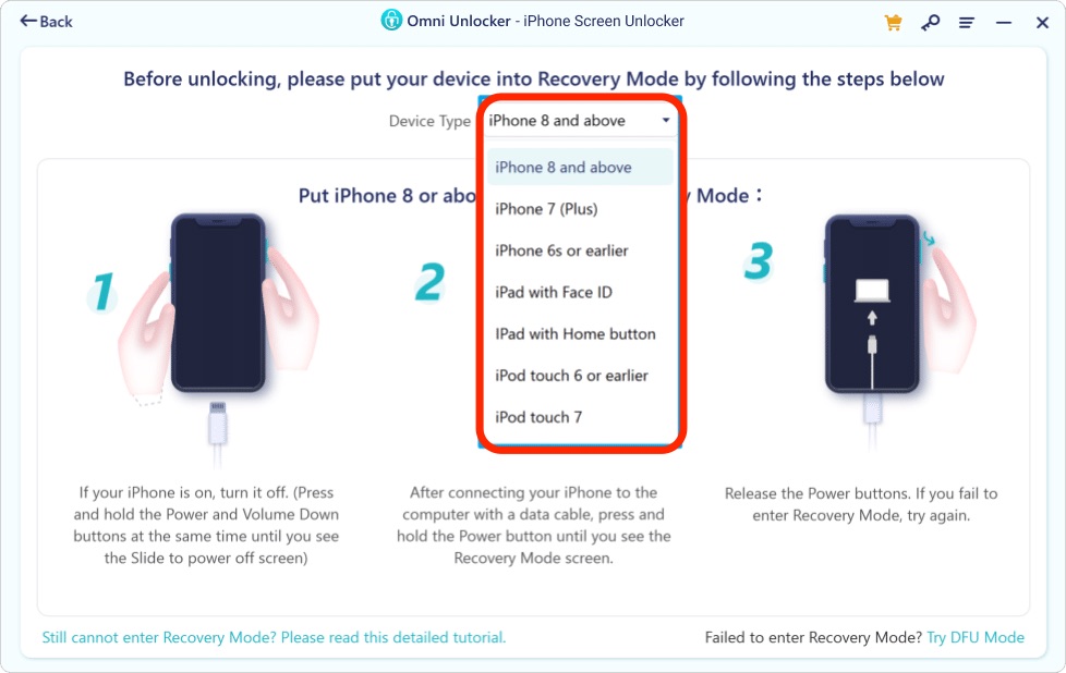 How To Unlock iPhone Without Passcode or Face ID Using Omni Unlocker