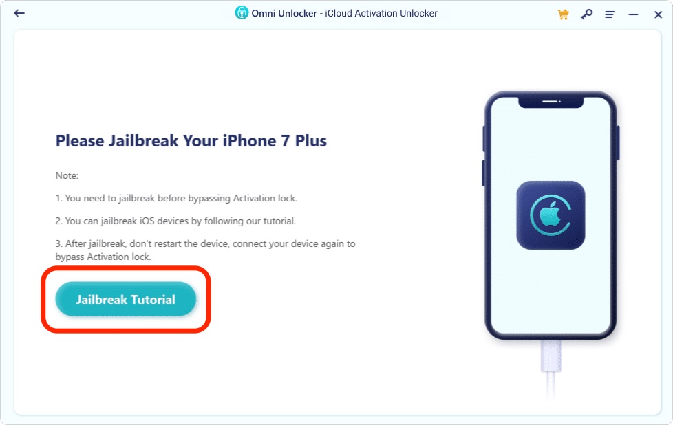 Best Free Tools To iPhone 5S/5C/6/6S/7/8/X iCloud Bypass Step 5