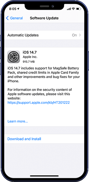 [Solved] Unable To Install iOS 14.7.1 Update - An Error Occurred