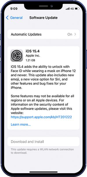 Unable To Install iOS 15.4 Update - An Error Occurred Installing iOS 15.4