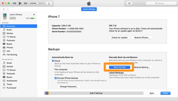 How To Backup an iPad To iTunes