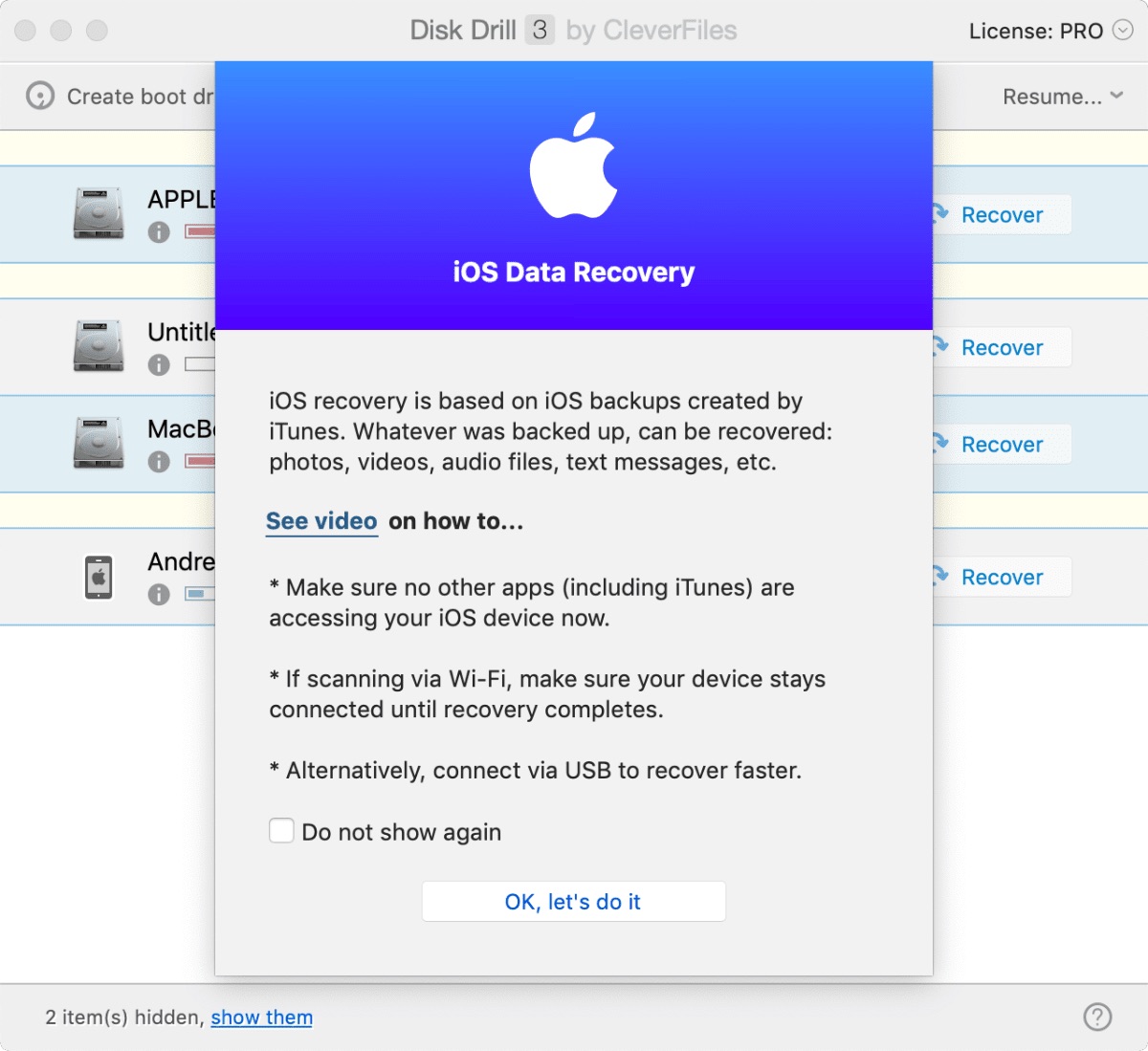 disk drill iphone recovery for windows