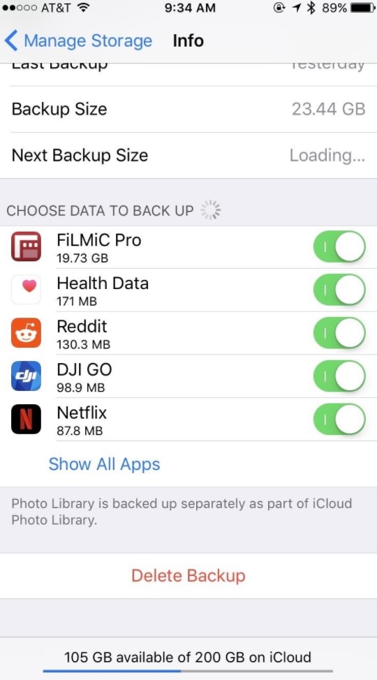 Delete, View and Manage iCloud Backup