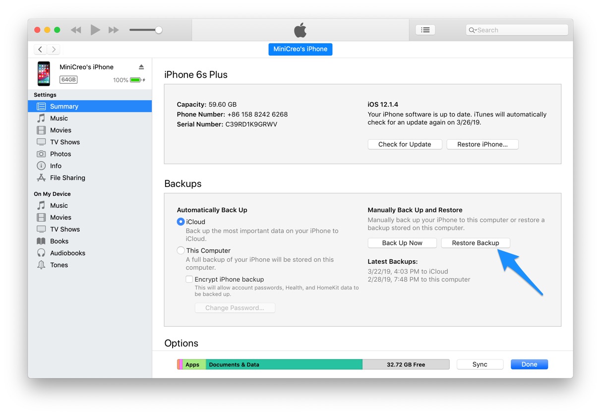 extract messages from itunes backup