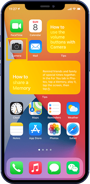How To Open Camera On iPhone