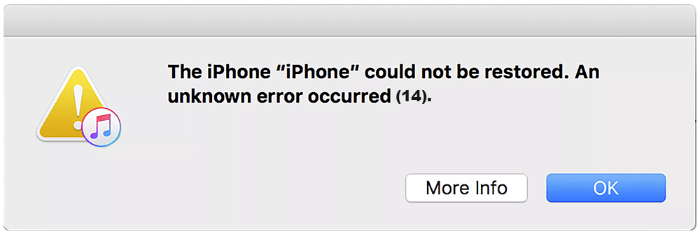How To Fix iPhone/iTunes Restore Error 14