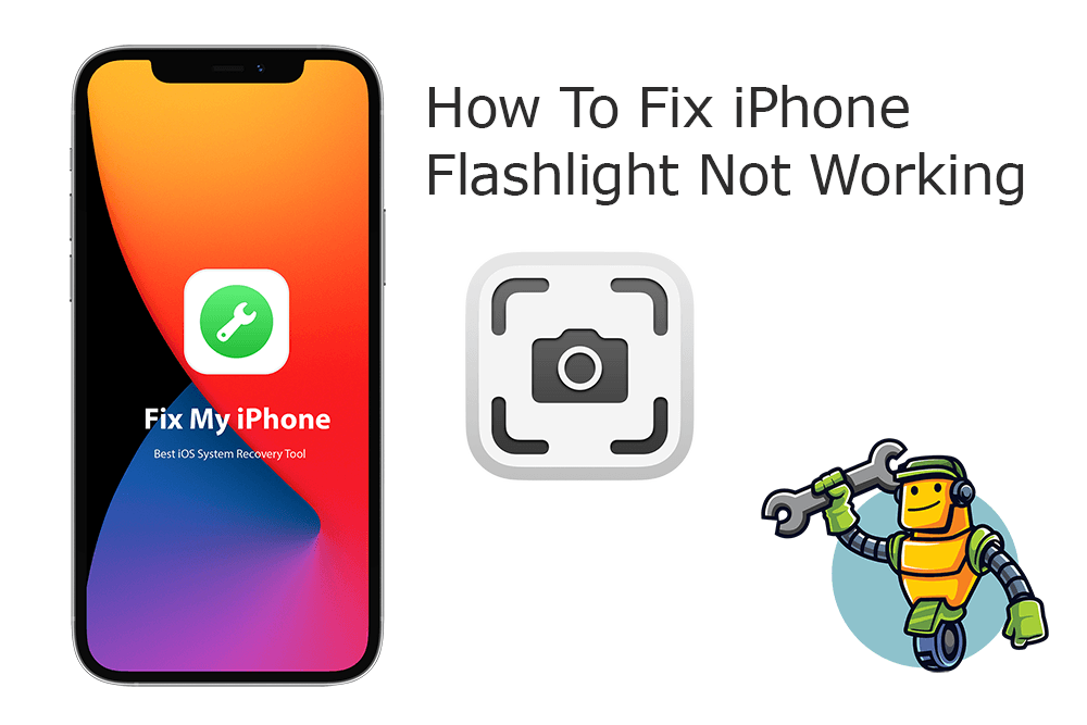 flashlight wont turn on on iphone