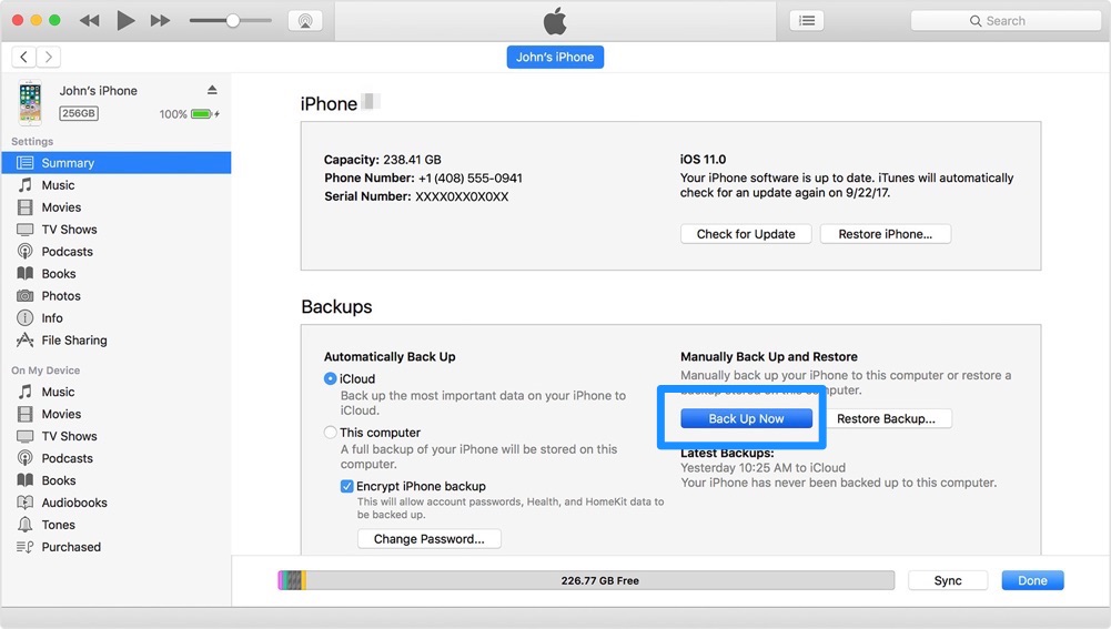 How To Backup Contacts on iPhone with iTunes