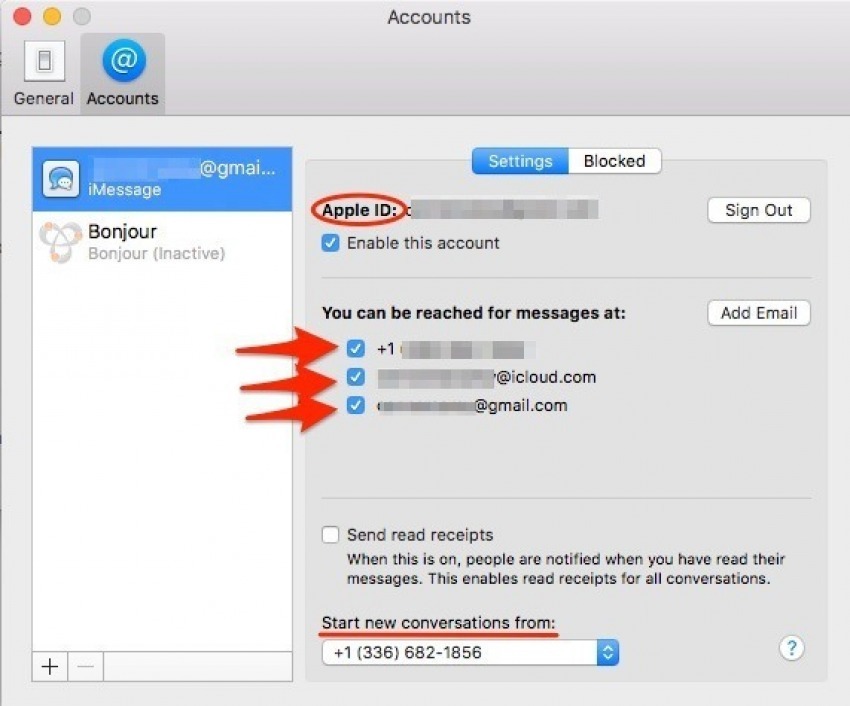 imessage on macbook not working with sms