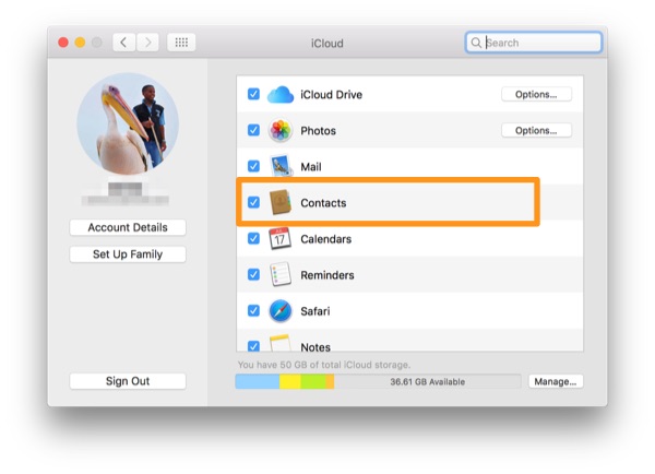 sync icloud contacts with outlook mac