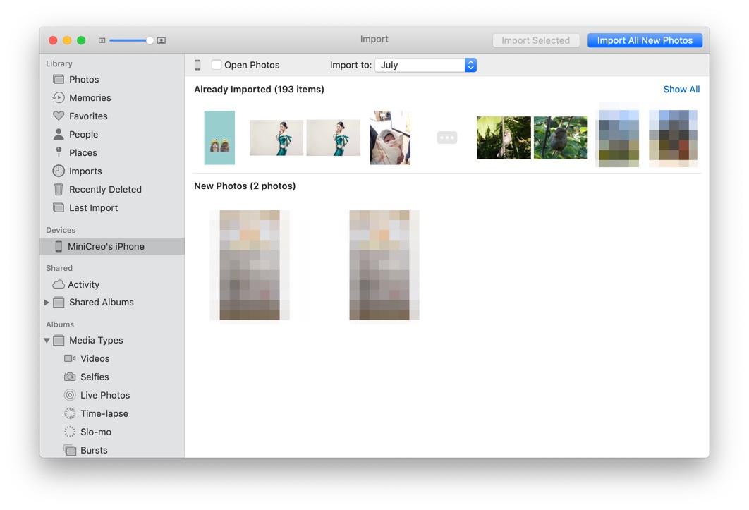 how to transfer iphone photos to mac