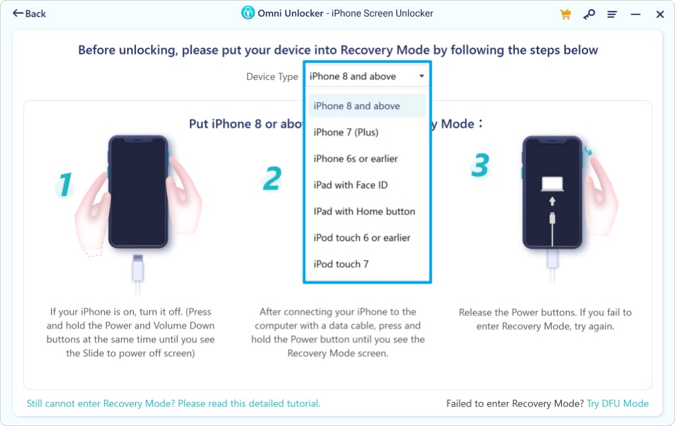 How To Get Into a Locked iPhone Without The Password Step 3