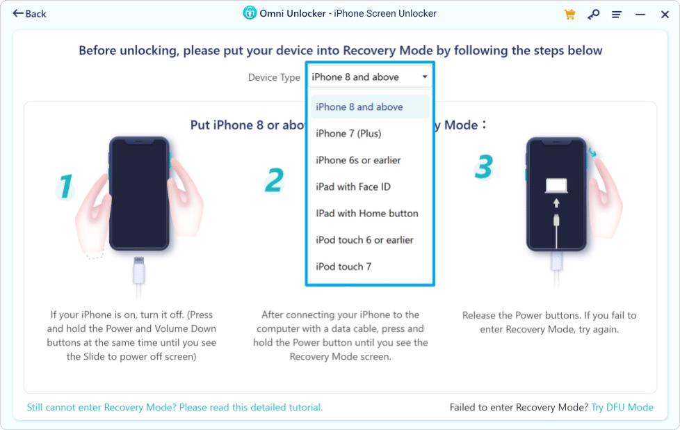 How To Unlock iPhone Passcode Without Computer Using Omni Unlocker