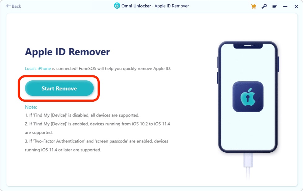 How To Remove Apple ID from iPhone Without Password Using Omni Unlocker