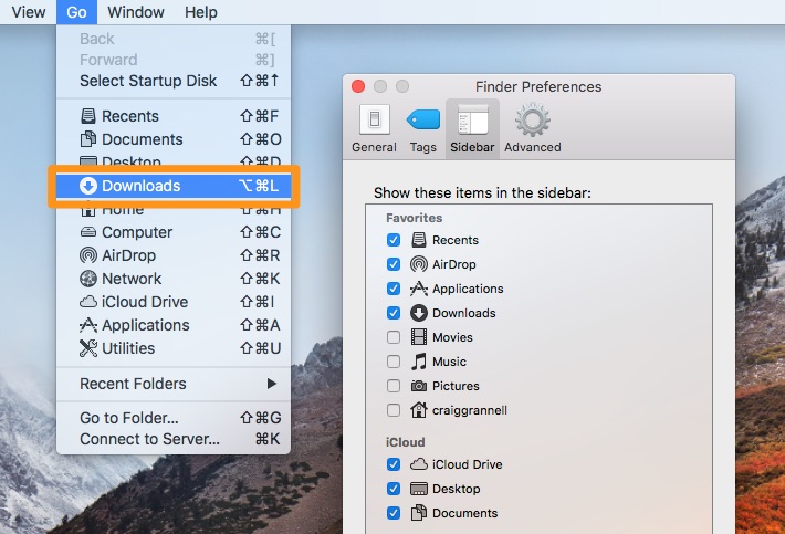 download folder for mac