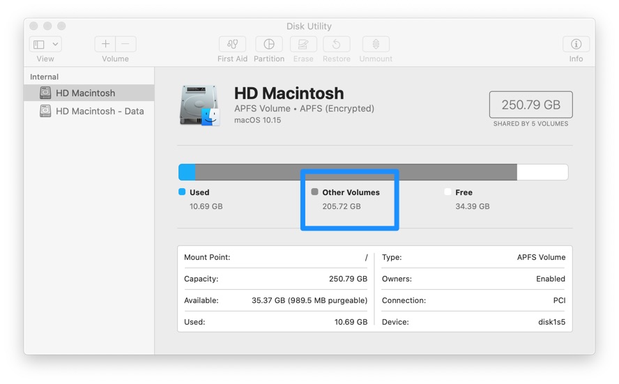 How to find other storage on mac