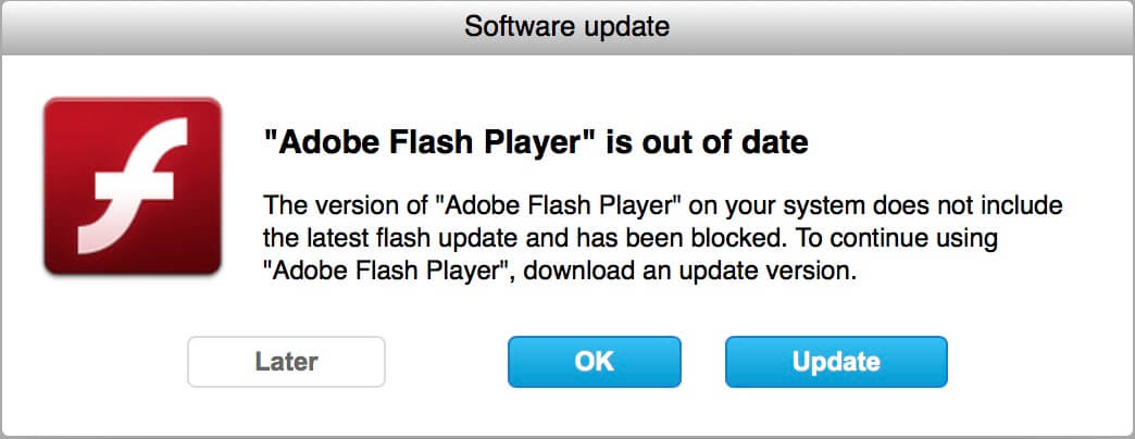 chrome for mac flash player out of date messages