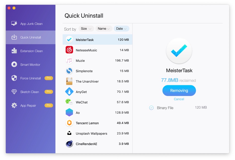 uninstall app cleaner mac