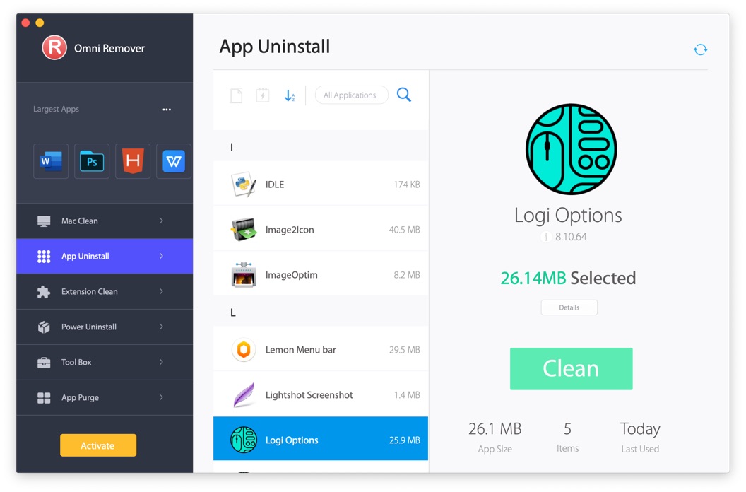 logitech options app