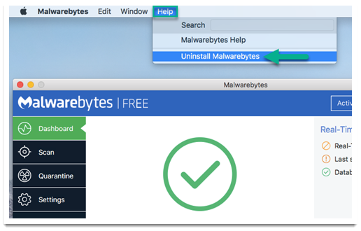 delete malwarebytes from mac