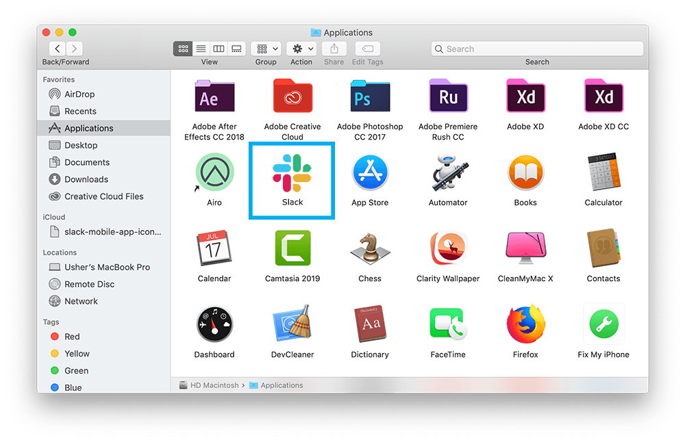 install slack on mac