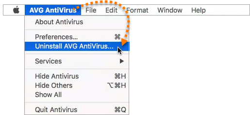 mac uninstall avg antivirus