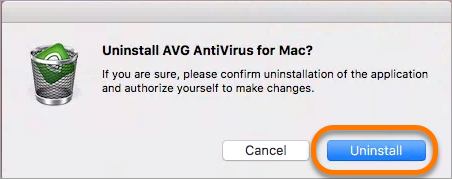 uninstall avg mac