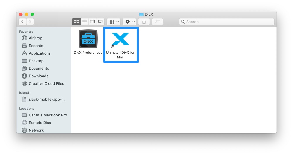 Divx for mac uninstaller