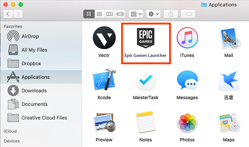 epic games launcher for mac os x 10.11.6