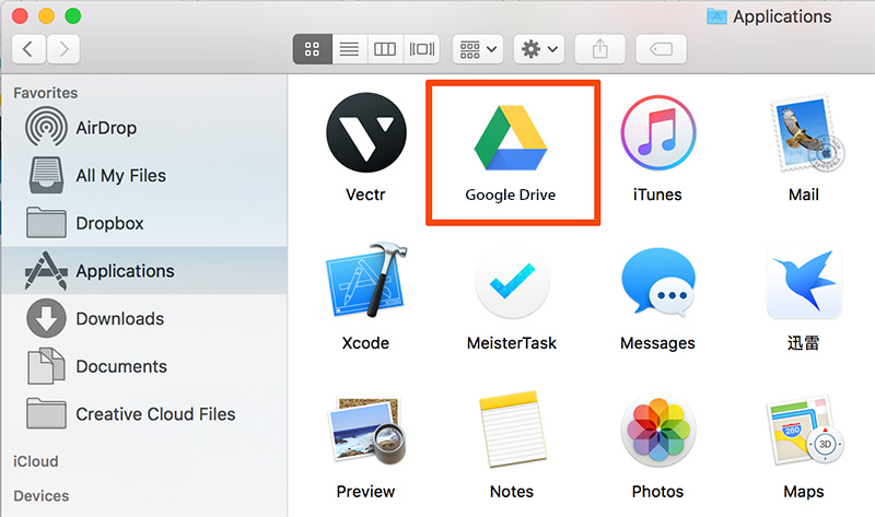 for mac instal Google Drive 76.0.3