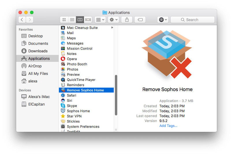 macos uninstall sophos