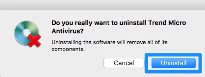 uninstall trend micro security mac