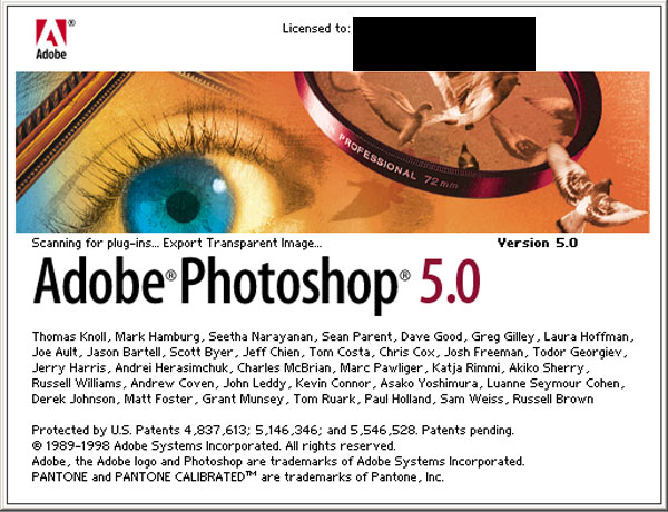 Adobe Photoshop Version 5.0