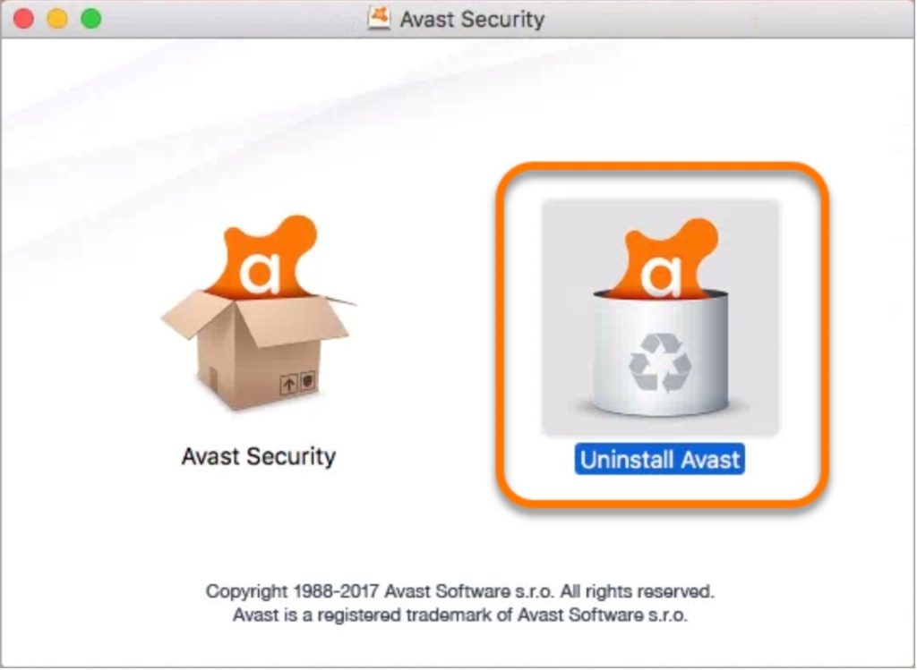 uninstall avast mac security 2016