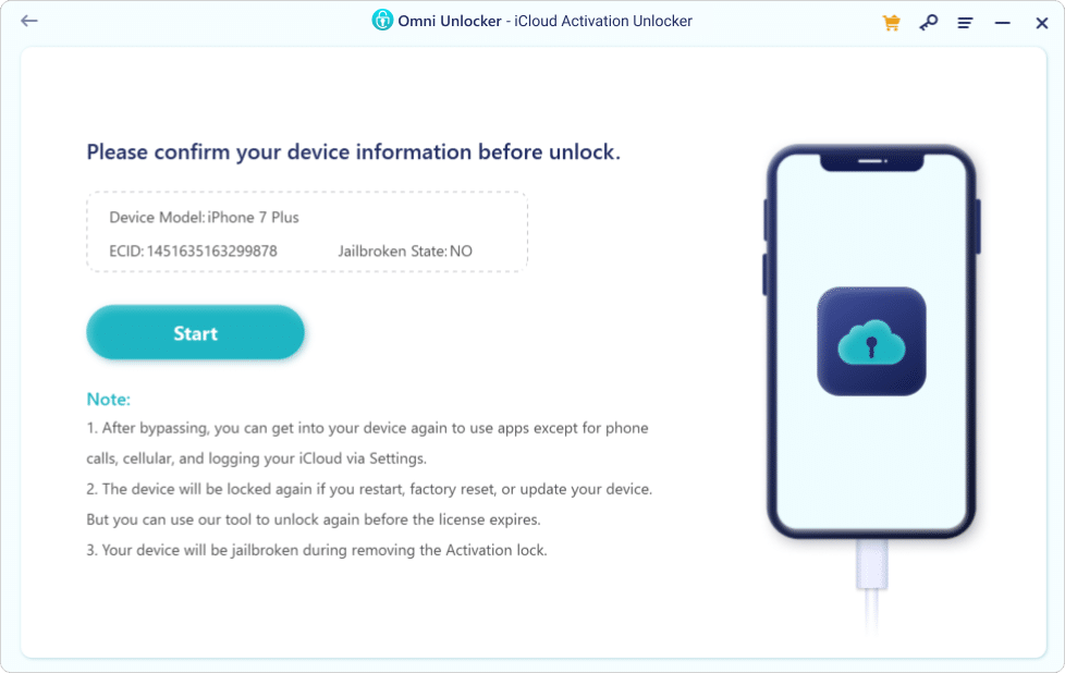 Best Free iCloud Activation Unlock - Step 1