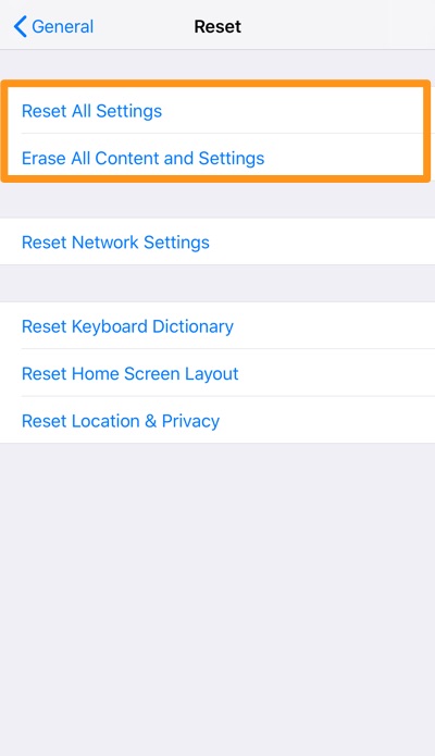 how to erase data on iphone